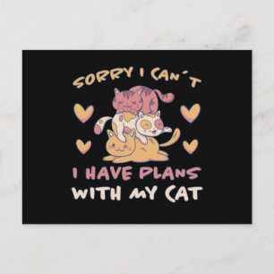 Postal Regalo divertido de gatito lindo maullido de gato
