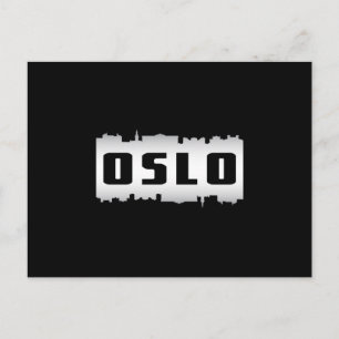 Postal Regalo divertido de la ciudad de Noruega de Oslo