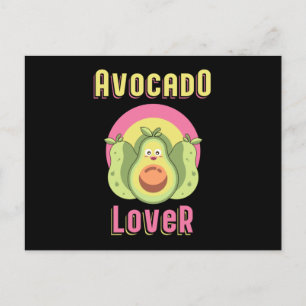 Postal Regalo divertido de veganismo de aguacate de derec