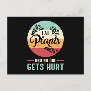 Postal Regalo divertido de vegetación vegetariana vegan