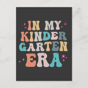 Postal Regalo divertido de vuelta al colegio en mi época 