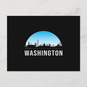 Postal Regalo divertido del paisaje urbano de la ciudad d