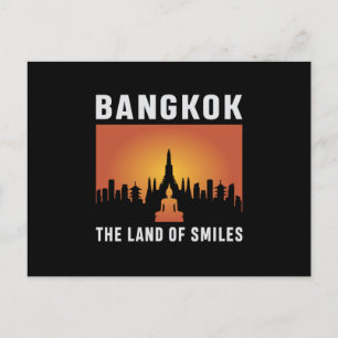 Postal Regalo divertido en Bangkok City Cityscape Skyline