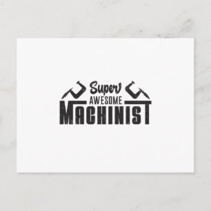Postal Regalo divertido para maquinista de máquinas CNC