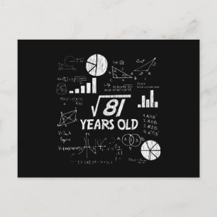 Postal Regalo divertido retro para el 9 cumpleaños de un