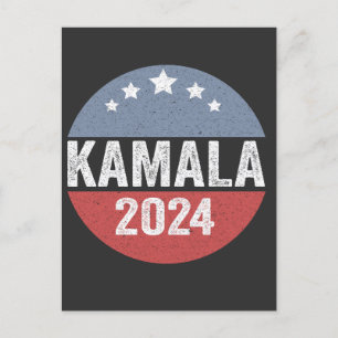 Postal Regalo electoral del presidente demócrata Kamala H