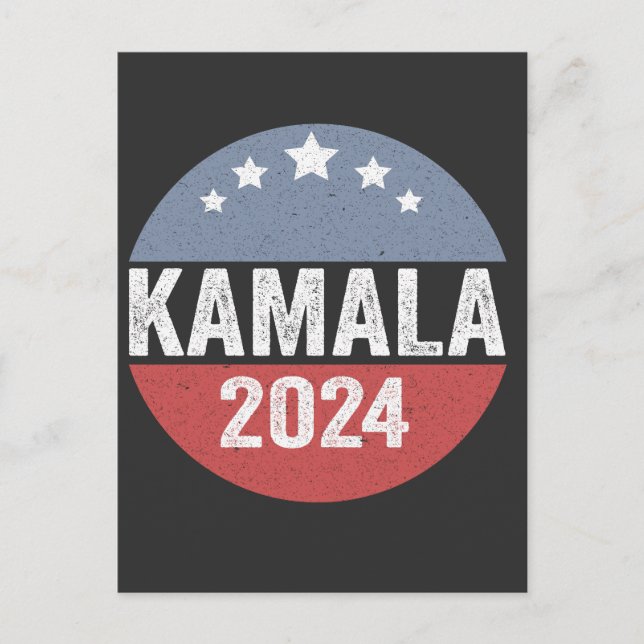Postal Regalo electoral del presidente demócrata Kamala H (Anverso)