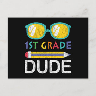 Postal Regalo genial para un chico de 1er grado para el r