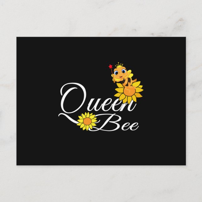 Postal regalo gracioso para todas las abejas amorosas (Anverso)