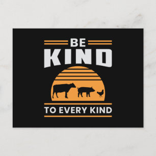 Postal Regalo gracioso sobre el Veganism Vegan Veggie Ani