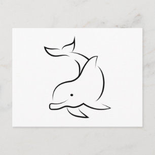 Postal Regalo Idea Delfines Delfín Mar Animal Océano Agua