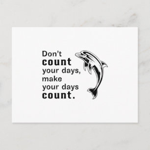 Postal Regalo Idea Delfines Mar Delfines Animal Agua Océa