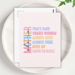 Postal Regalo moderno para mamá, genial y divertido