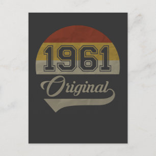 Postal Regalo original de cumpleaños número 60 Vintage 19