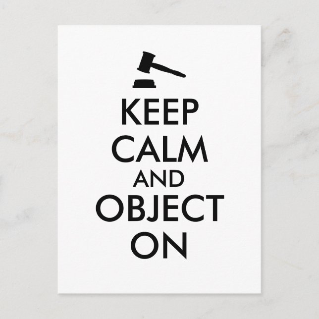 Postal Regalo para abogado abogado Juez Estudiante de Der (Anverso)