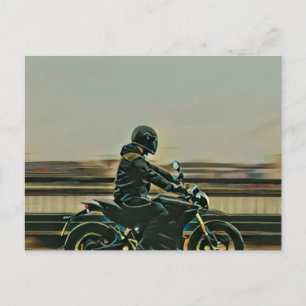 Postal regalo para amante de motocicletas