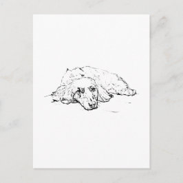 Postal Regalo para Amante de Perros Salchicha, Mamá de Da