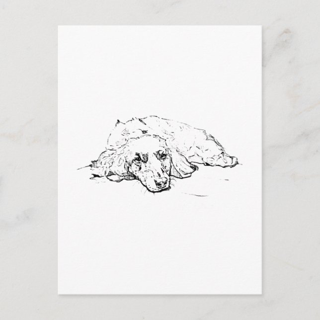 Postal Regalo para Amante de Perros Salchicha, Mamá de Da (Anverso)