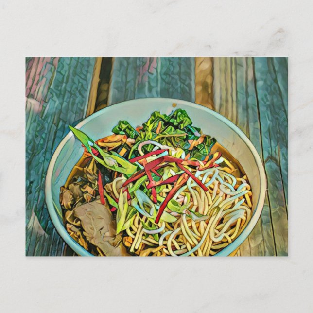 Postal regalo para amante de Ramen (Anverso)