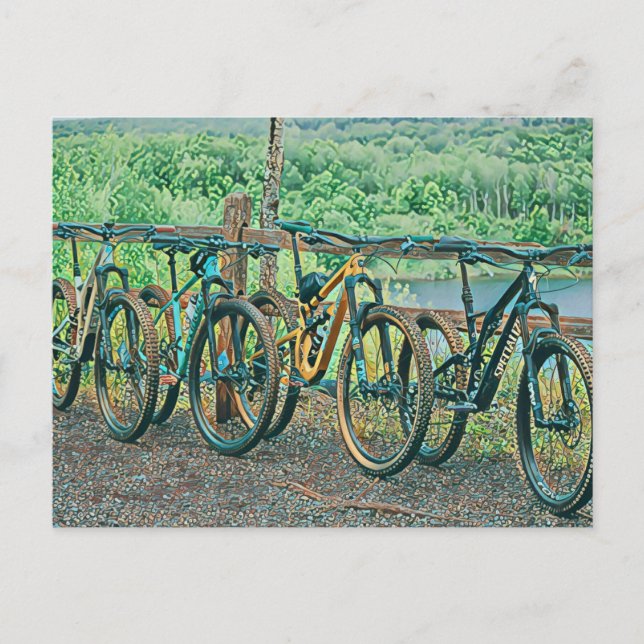 Postal Regalo para amante del ciclismo (Anverso)