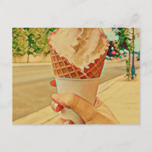 Postal regalo para amante del helado