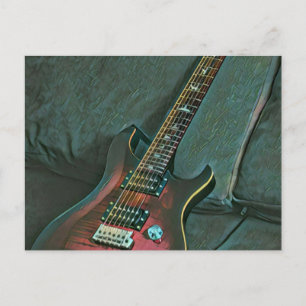 Postal regalo para amantes de la guitarra músico