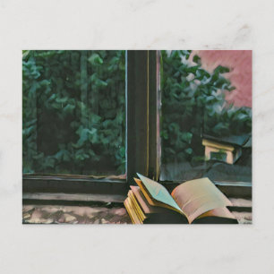 Postal Regalo para amantes de la lectura para bibliotecar