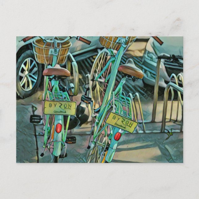 Postal Regalo para amantes del ciclismo para ciclista (Anverso)