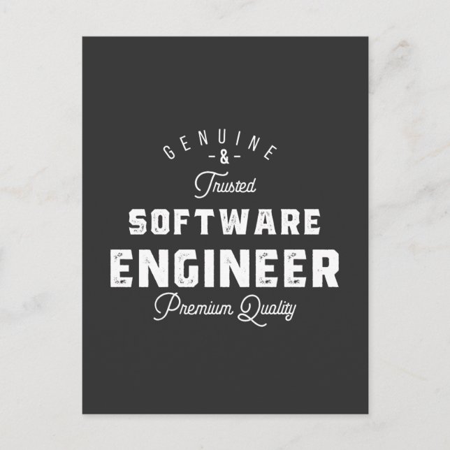 Postal Regalo para Ingeniero de Software (Anverso)