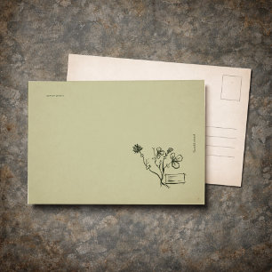 Postal Regalo para lectores de jardín de academia oscura 