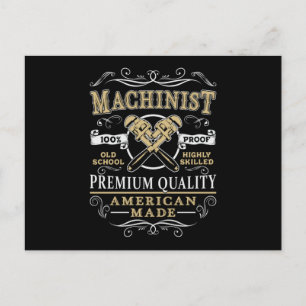 Postal Regalo para maquinista mecánico CNC Idea de regalo