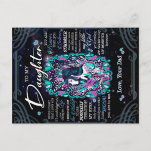 Postal Regalo para mi hija, Carta para hija de papá