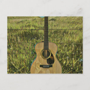 Postal Regalo para novio guitarrista