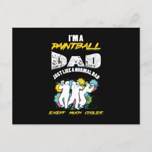 Postal Regalo para Papá Jugador de Paintball