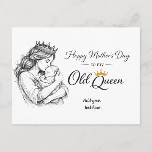 Postal Regalo personalizado del Día de la Madre para mi v