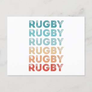 Postal Regalo retro de Rugby Vintage