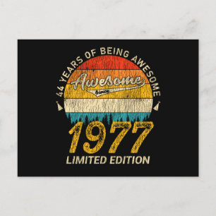 Postal Regalo Retro Impresionante de Cumpleaños 48 Años 1