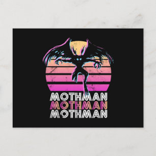 Postal Regalo temático Mothman Retro 80