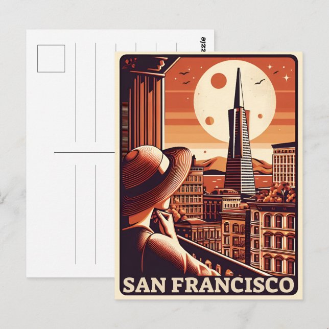 Postal Regalos con vistas al balcón de San Francisco, Ca  (Anverso / Reverso)