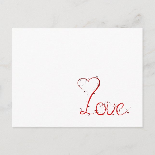 Postal Regalos de amor (Anverso)