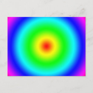 Postal Regalos de arte psicodélicos: Círculos arcoiris di