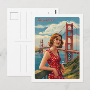 Postal Regalos de autobús antiguo de San Francisco, CA en