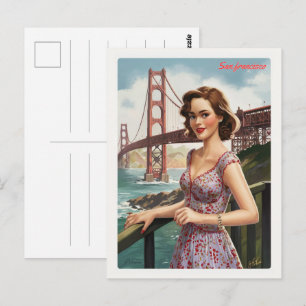 Postal Regalos de autobús antiguo de San Francisco, CA en