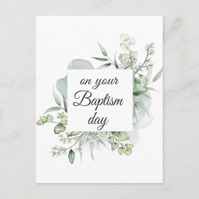 Postal Regalos de bautismo JW (Anverso)