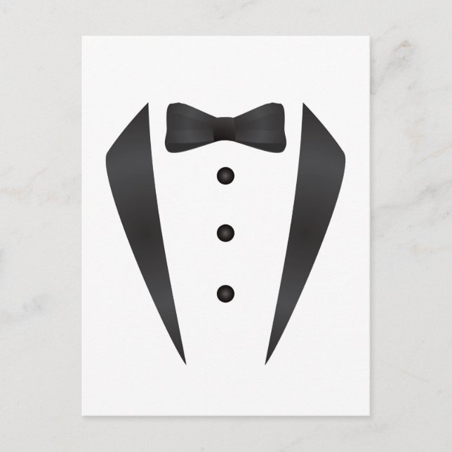 Postal Regalos de boda de Tuxedo y accesorios para novio (Anverso)