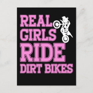 Postal Regalos de Braap Mujeres Motocross Dirt Bike