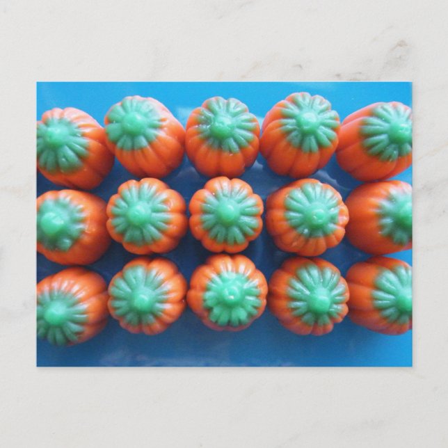 Postal Regalos de calabaza y maíz (Anverso)