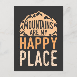 Postal Regalos de Camping - Montañas para Campistas