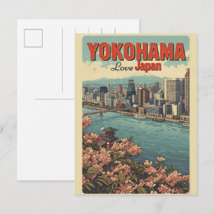 Postal Regalos de Chinatown de la ciudad vintage de Yokoh
