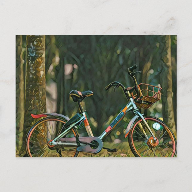 Postal regalos de ciclismo vintage (Anverso)